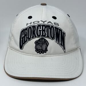 Georgetown University Hoyas Hat Baseball Cap Top of the World Strapback White